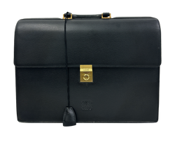 Maletín Vintage,Piel Granulada,Negro,DB,2*