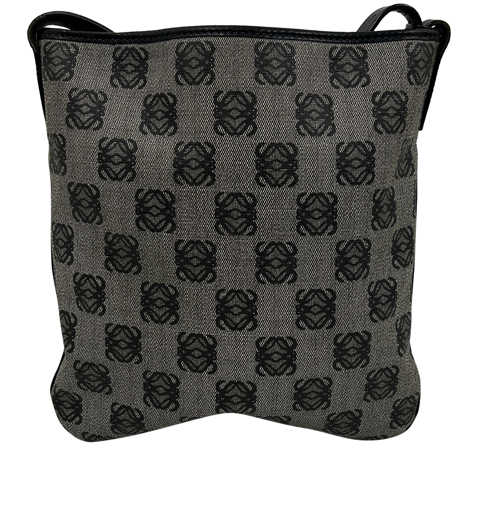 Messenger Anagrama, 320&euro;, Bolso, Gris/Negro, Canvas - General, Vista trasera