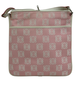 Messenger Logo,Lona/Piel,Rosa/Blanco,050402,DB,3*