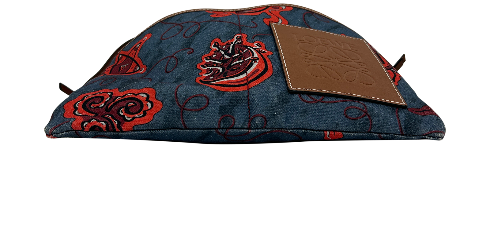 Bandolera Paulas, 350&euro;, Bolso, Azul/Rojo, Tejido - General, Vista superior