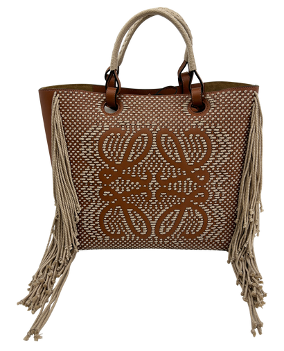 Tote Fringes, 1.200&euro;, Bolso, Marrón, Animal - Piel, Vista frontal