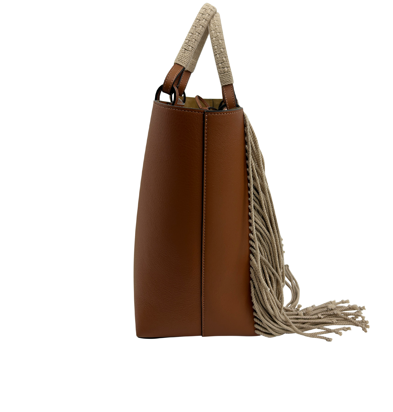 Tote Fringes, 1.200&euro;, Bolso, Marrón, Animal - Piel, Vista lateral