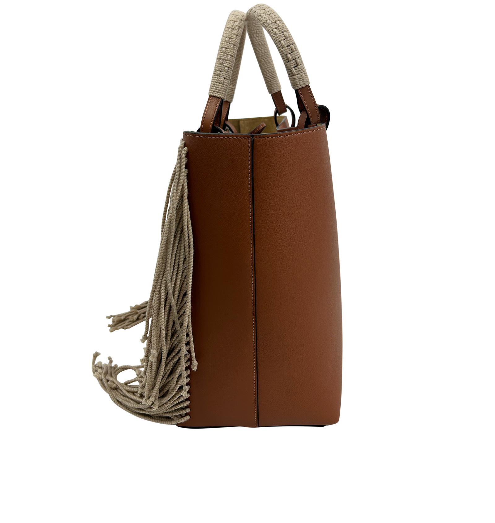 Tote Fringes, 1.200&euro;, Bolso, Marrón, Animal - Piel, Vista inferior