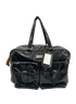 Bolso Fin De Semana Pockets, 420&euro;, Bolso, Negro, Cuero - Charol, Vista frontal
