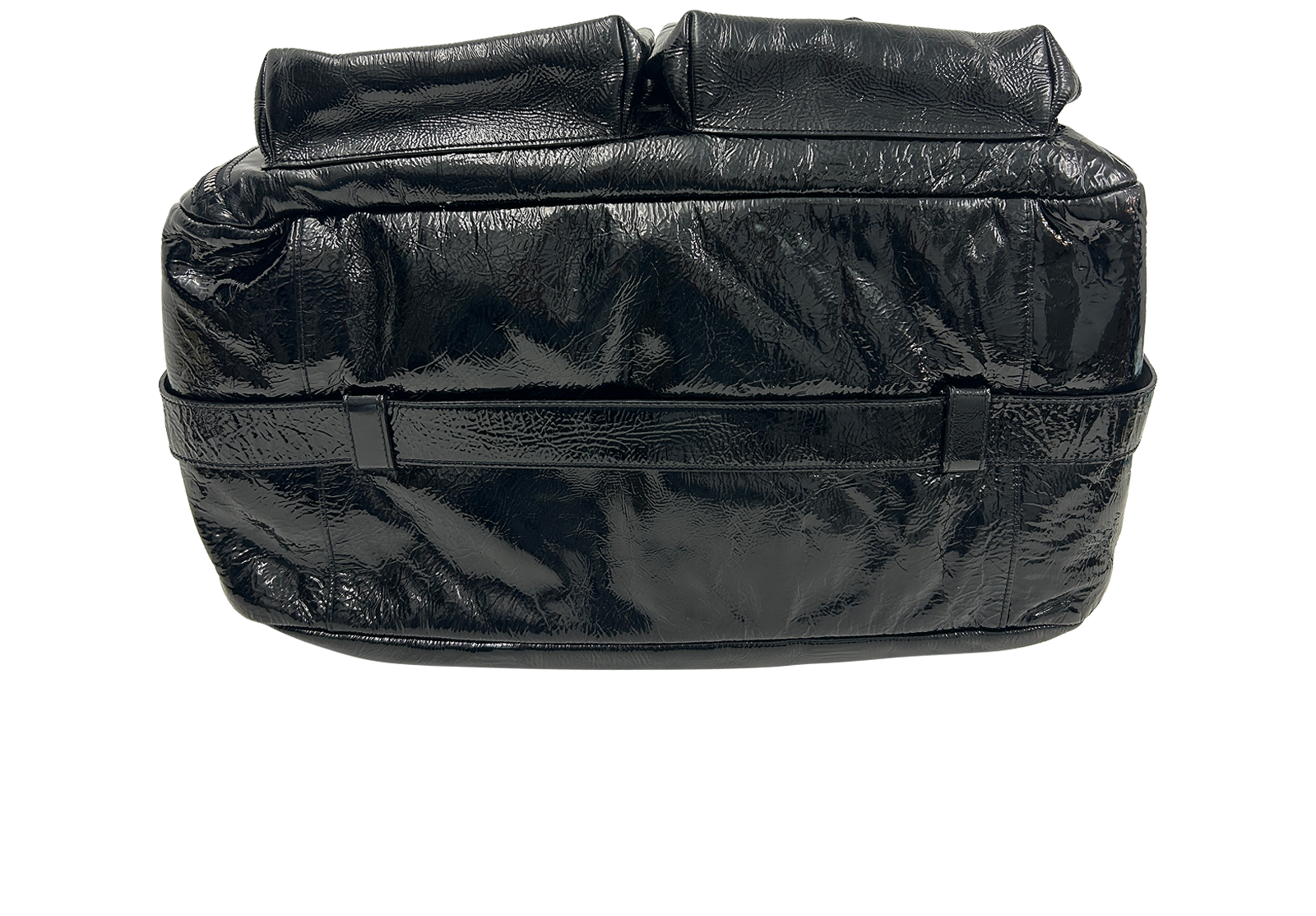 Bolso Fin De Semana Pockets, 420&euro;, Bolso, Negro, Cuero - Charol, Vista superior