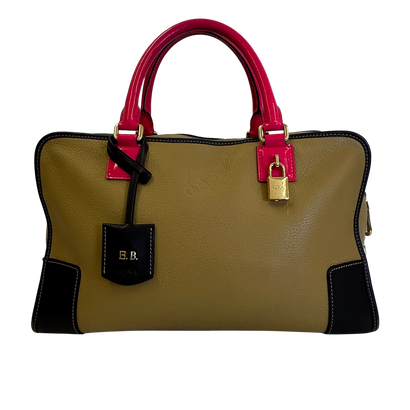 Amazona 36 Edición Limitada, 510&euro;, Bolso, Marrón/Rosa, Animal - Piel, Vista frontal