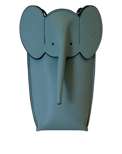 Bandolera Porta Teléfonos Elefante, 290&euro;, Bolso, Azul, Animal - Piel, Vista frontal