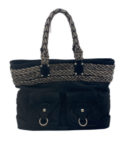 Tote, Ante, Negro/Plata, Vintage, 3, 010510