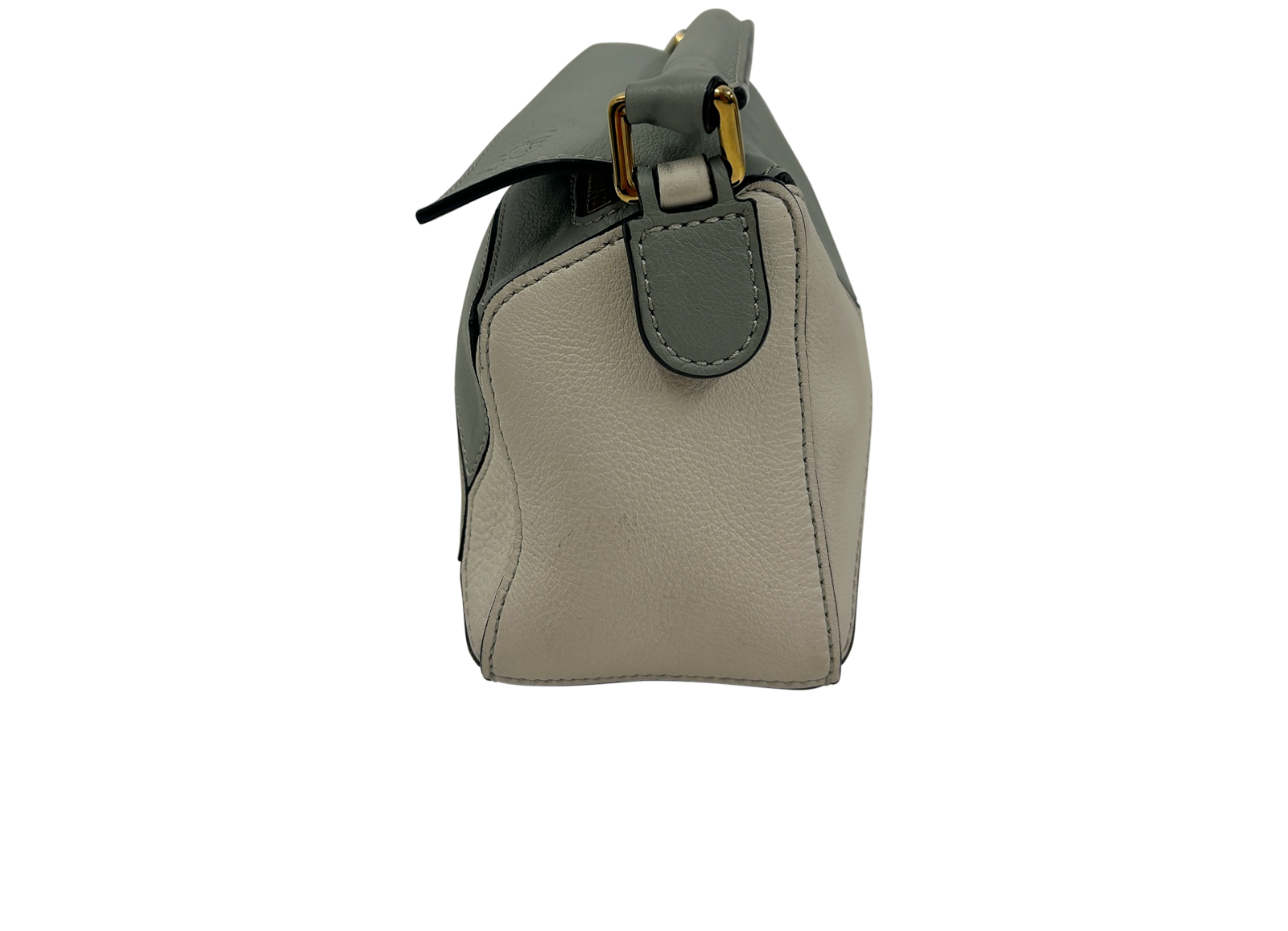 Mini Puzzle, 1.400&euro;, Bolso, Azul/Blanco/Verde, Animal - Piel, Vista inferior