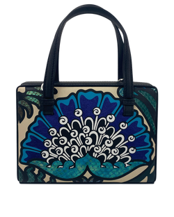 Postal Bandolera, Piel, Negro/Dibujo, Azul/Lila,3, Strap, 673150