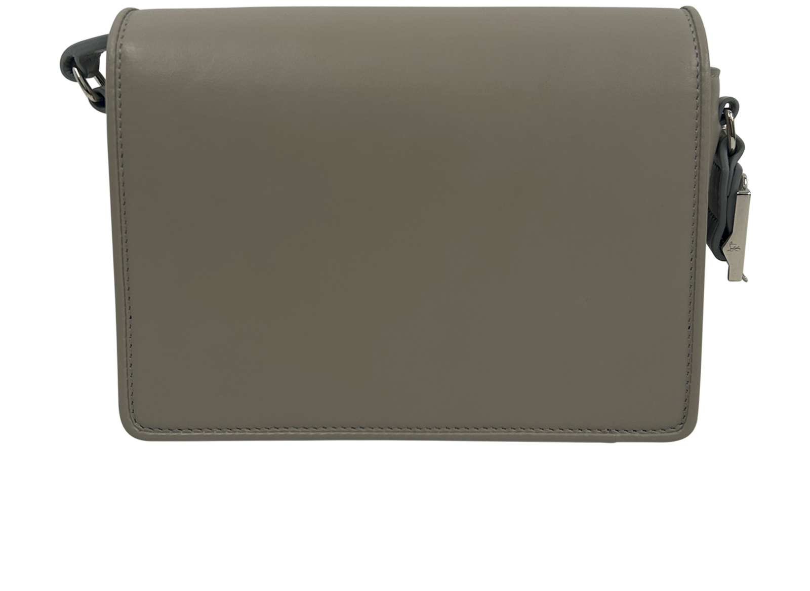 Christian Louboutin Bandolera, 490&euro;, Bolso, Gris, Animal - Piel, Vista trasera