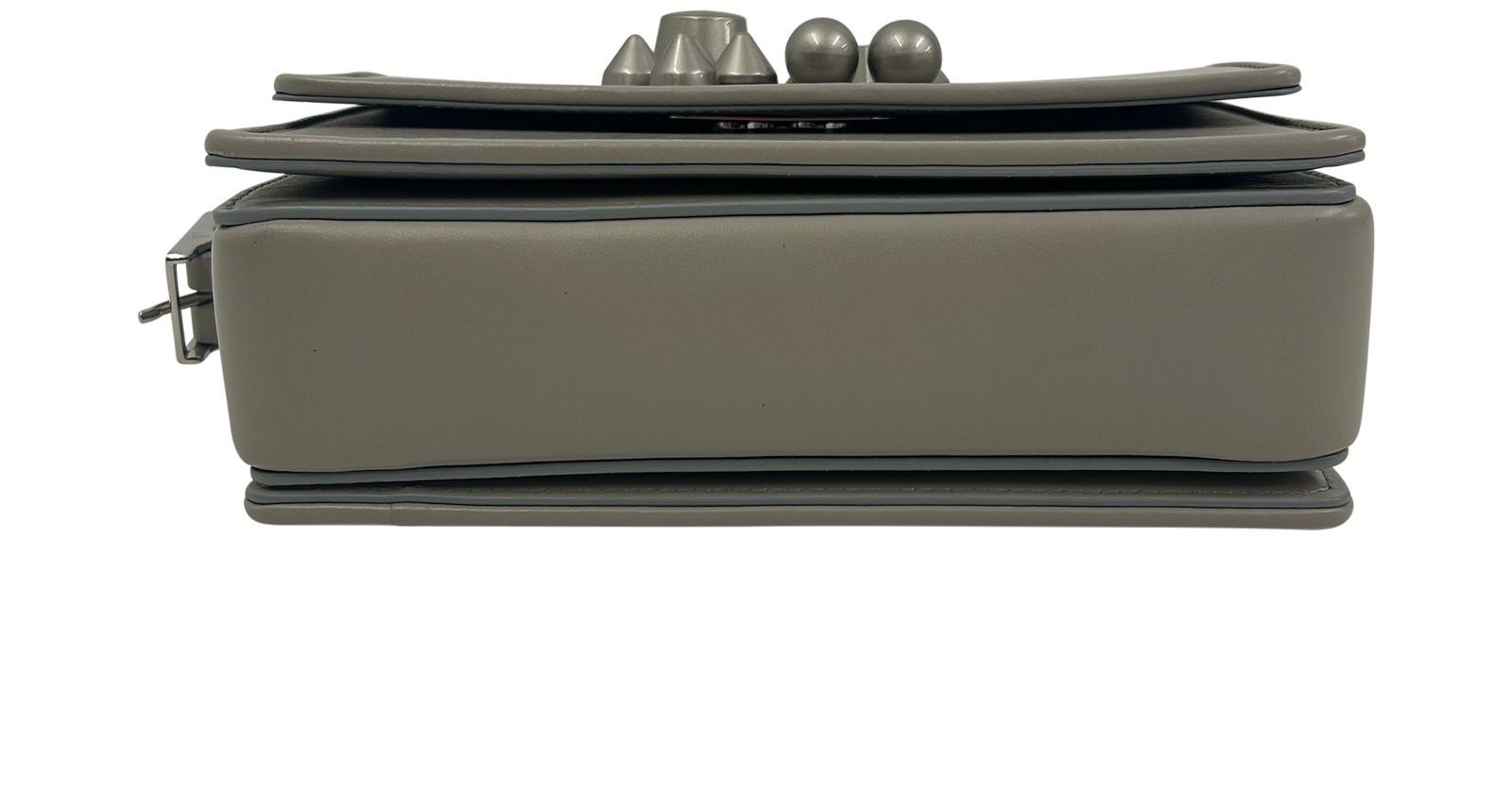 Christian Louboutin Bandolera, 490&euro;, Bolso, Gris, Animal - Piel, Vista superior