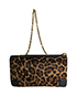 Clutch Animal Print, 220€, Marrón, Animal - Piel, Vista frontal
