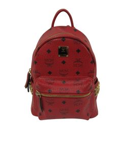 Mochila, Tach Late, Piel, Rojo, 3