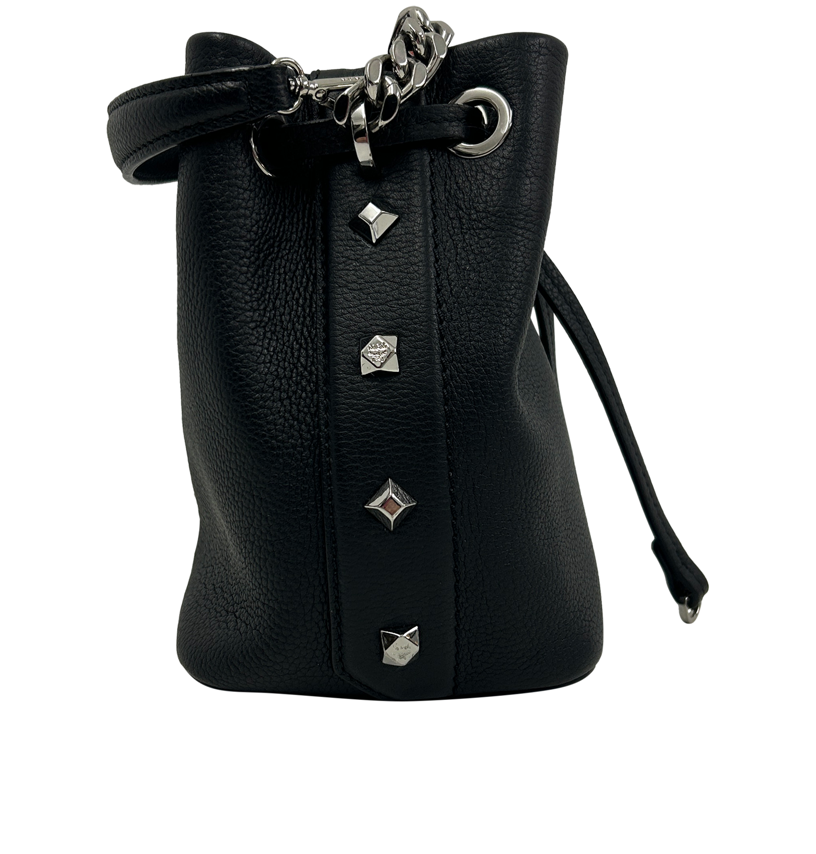 Bucket, 200&euro;, Bolso, Negro, Animal - Piel, Vista lateral