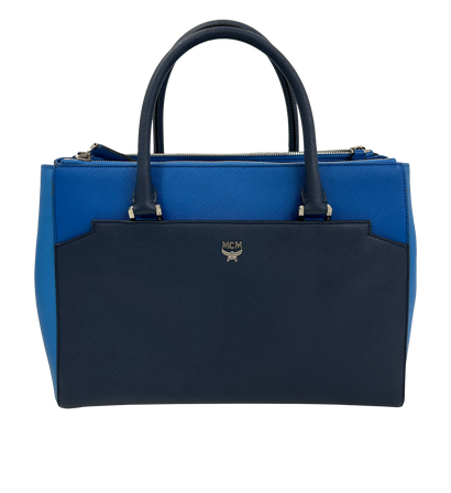 Tote, 160&euro;, Bolso, Azul, Animal - Piel, Vista frontal