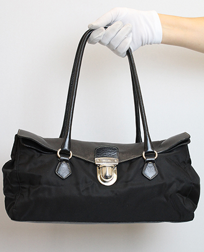 Bolso Al Hombro, 160&euro;, Negro, Polímero - Nylon, Vista frontal