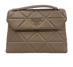 Quilted Bolso al Hombro Solapa,Beige/Rosa,25,DB,3*