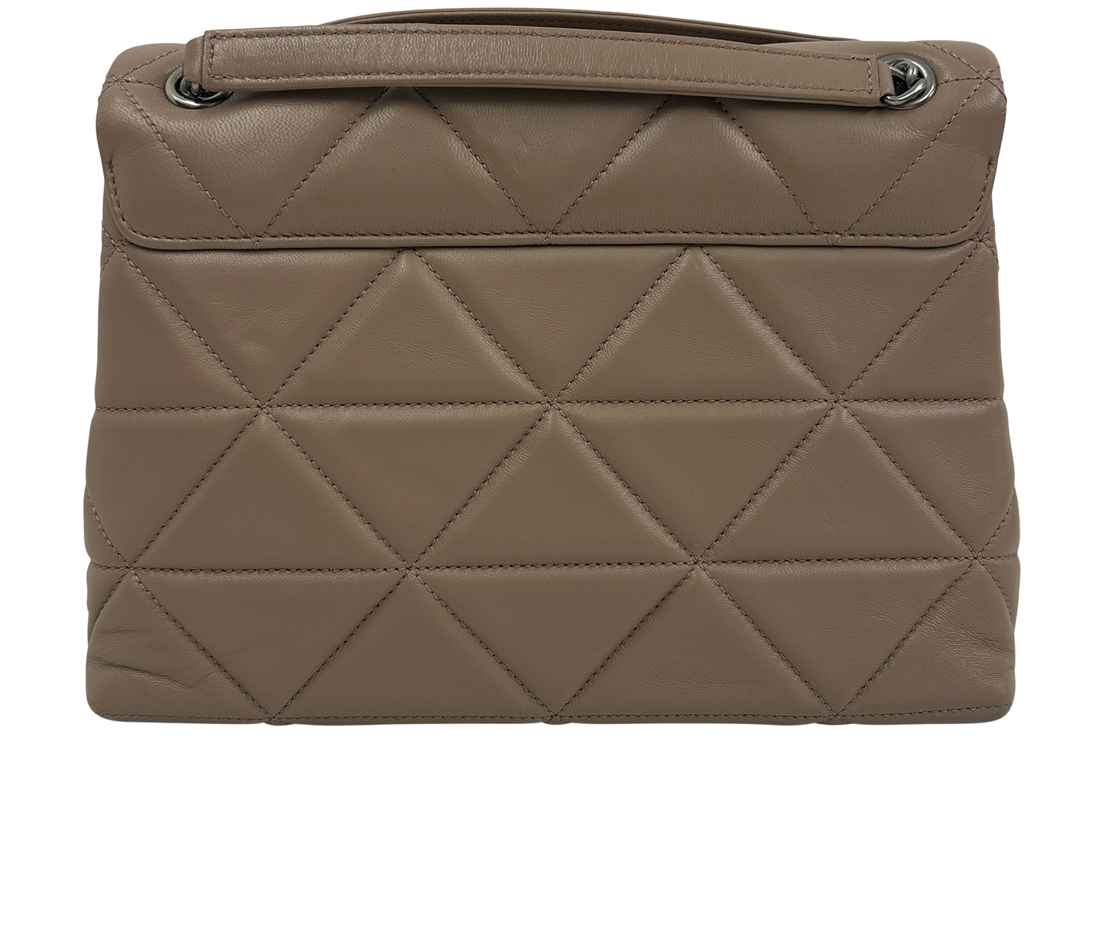 Quilted Bolso al Hombro Solapa, 1.100&euro;, Bolso, Beige/Rosa, Animal - Piel, Vista trasera