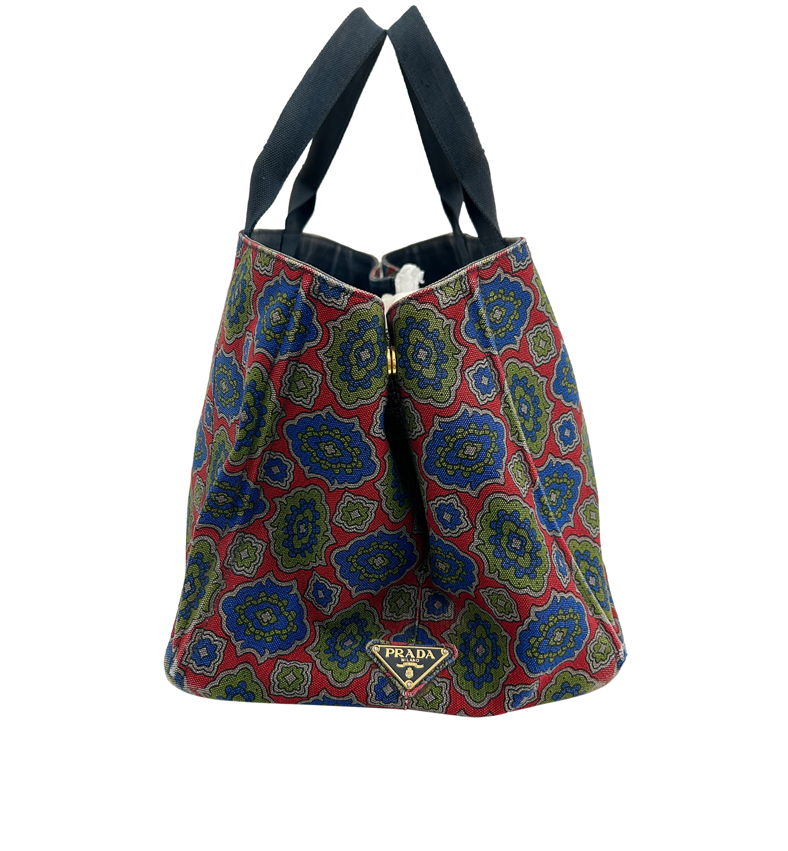 Tote Tapiz, 290&euro;, Bolso, Azul/Rojo/Verde, Canvas - General, Vista lateral
