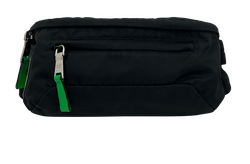 Riñonera, Nylon, Negro/Verde, 250,2*