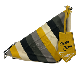 Bandolera Triangle, Tejido, Amarillo, Negro/Verde/Gris,3*