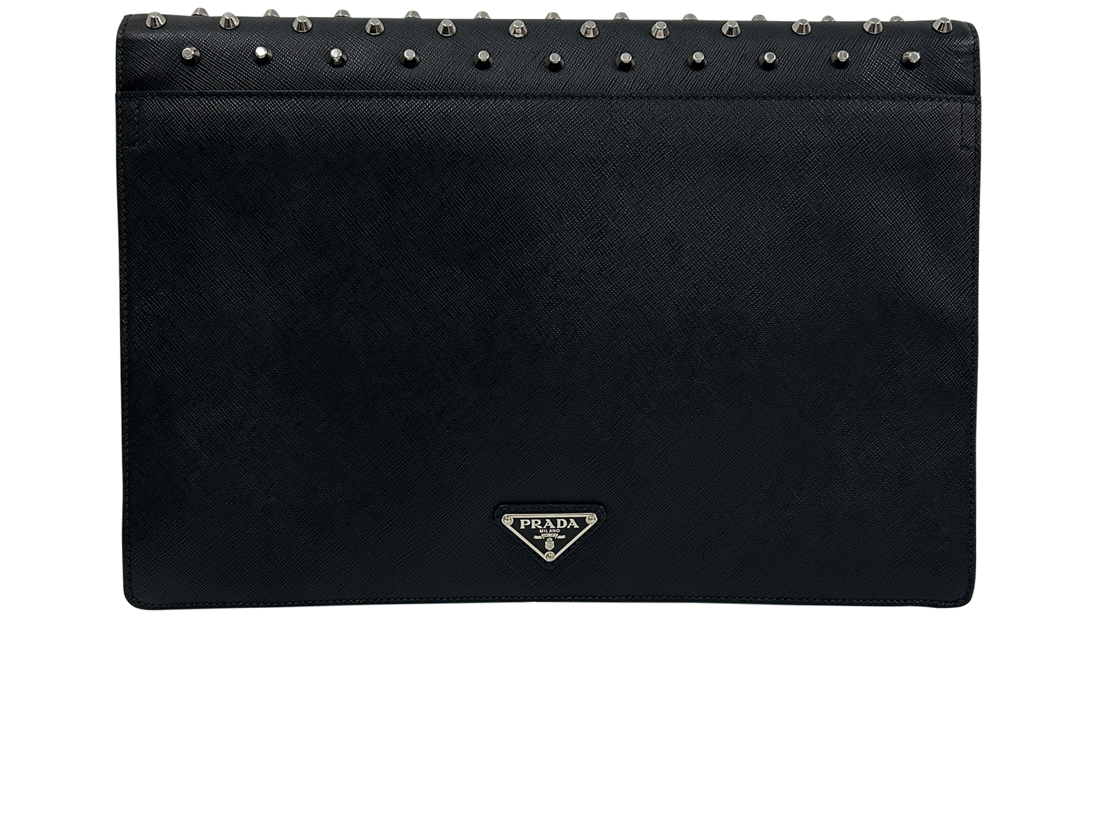 Clutch Studs, 310&euro;, Bolso, Negro, Animal - Piel, Vista trasera