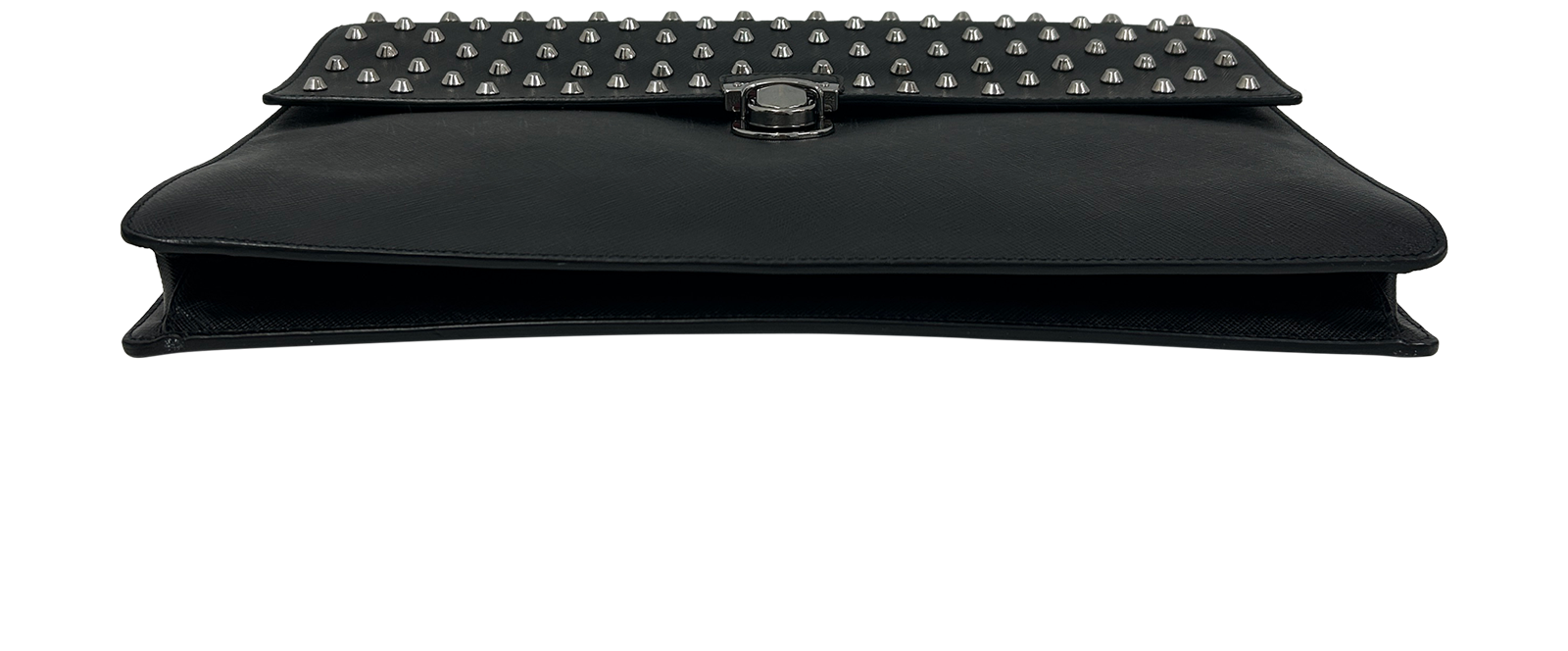 Clutch Studs, 310&euro;, Bolso, Negro, Animal - Piel, Vista superior