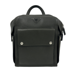 Logo Plaque Mochila Tote,Piel,Verde Militar,Crds,DB,3*