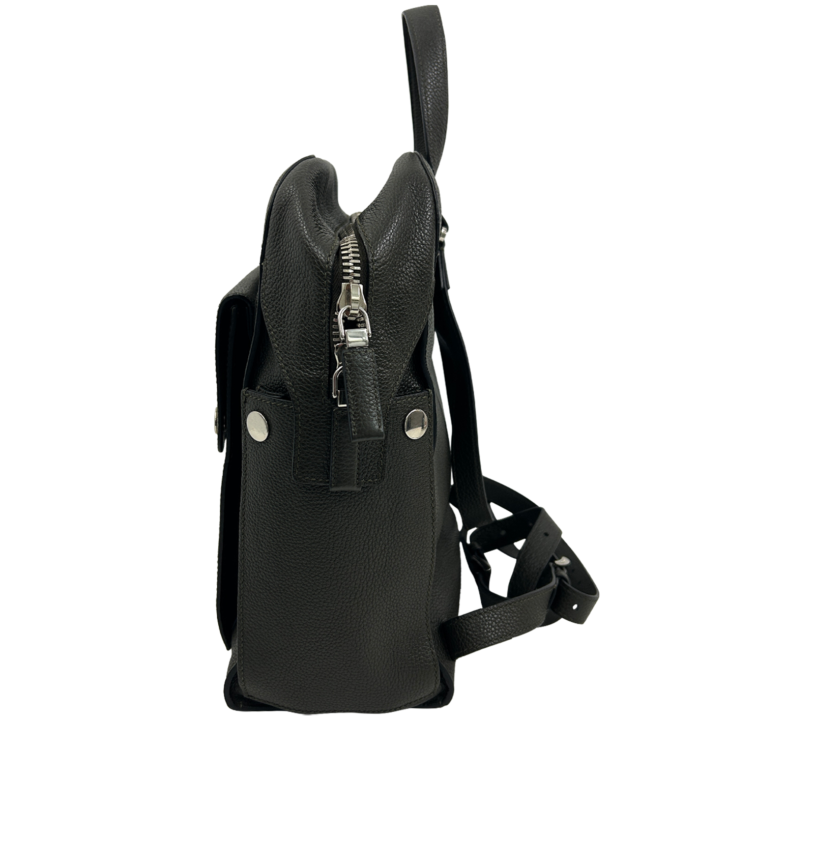 Logo Plaque Mochila Tote, 510&euro;, Bolso, Verde, Animal - Piel, Vista inferior