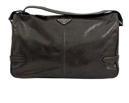 Bandolera, 790€, Bolso, Gris, Animal - Piel, Vista frontal