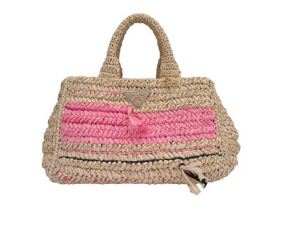 Raffia Tricot Shopper, vista frontal