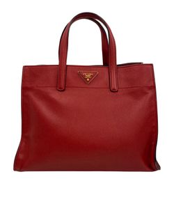 Bolso De Mano,Saffiano,Lux,Rojo,3