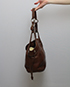 Bolso de Cierre en Lagarto, 170€, Marrón, Animal - Piel, Vista lateral