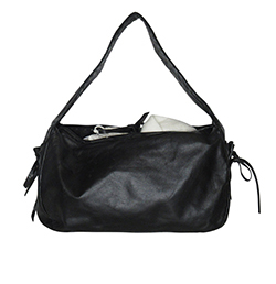 Shoulder Bag, Nappa, Black, Bows, 7, DB, 2