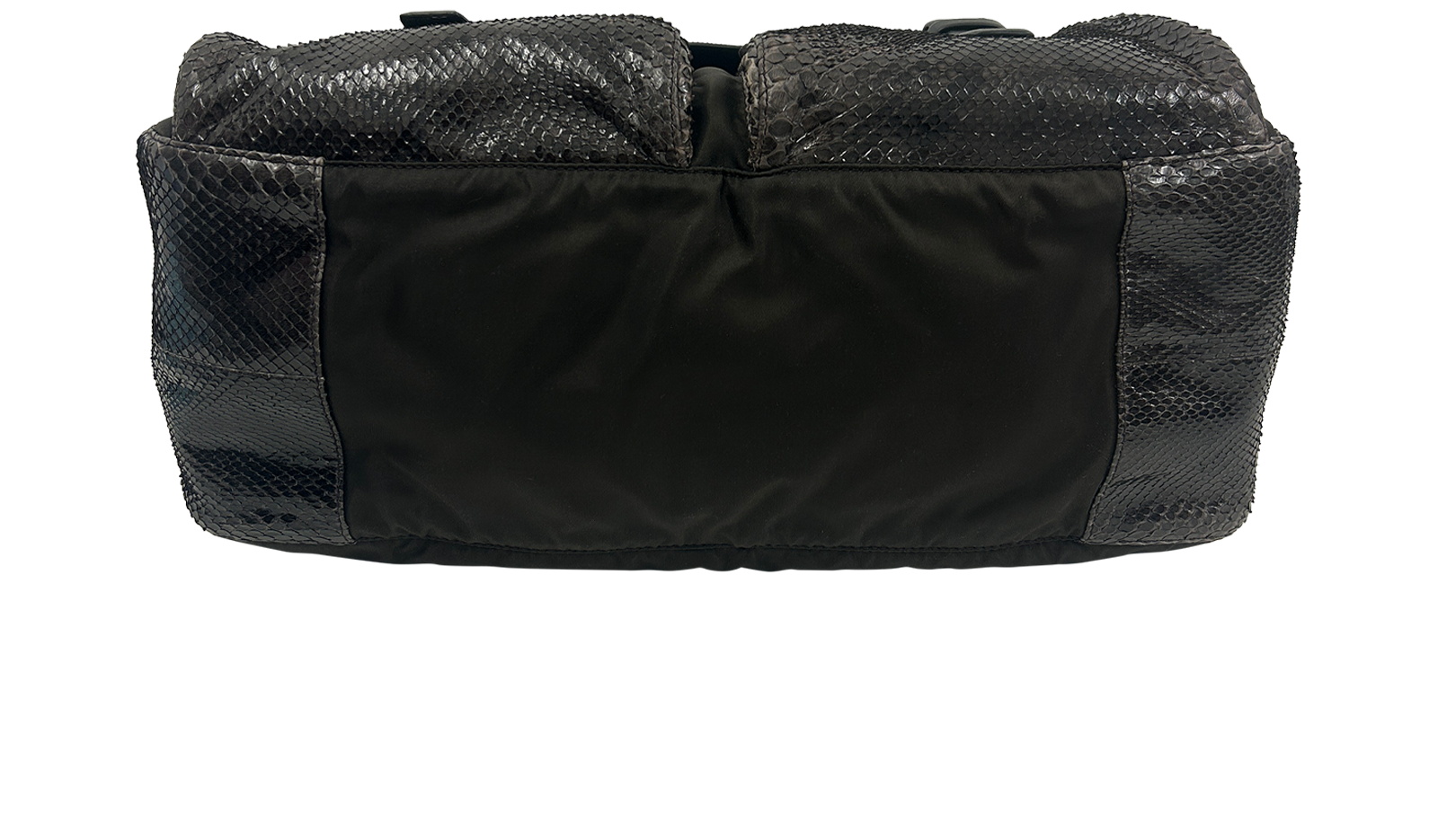 Messenger Jewel, 790&euro;, Bolso, Marrón/Negro, Animal - Pitón/Textil - Raso, Vista superior