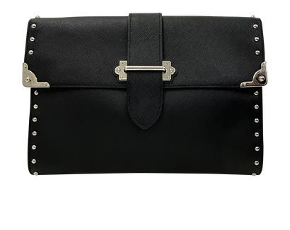 Cahier Clutch, 320&euro;, Bolso, Negro, Animal - Piel, Vista frontal