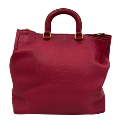 Tote, `Piel, Rosa, Strap,
