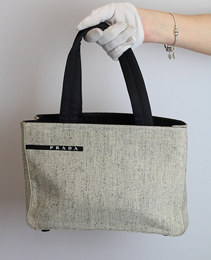 Prada Sport Shopper, 80&euro;, Gris, Lona - General, Vista frontal