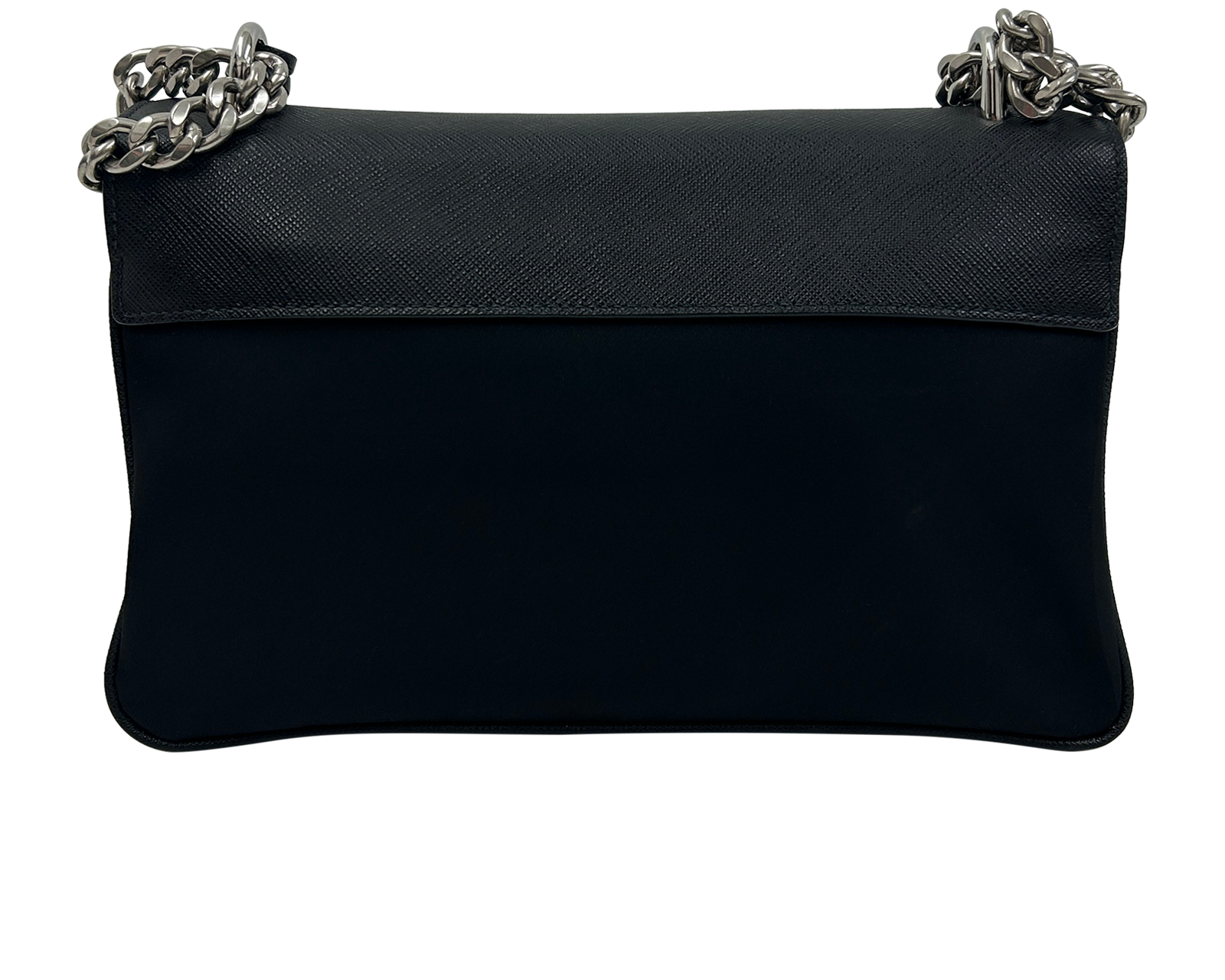 Bandolera Cierre, 690&euro;, Negro, Animal - Piel/Malla - Nylon, Vista trasera