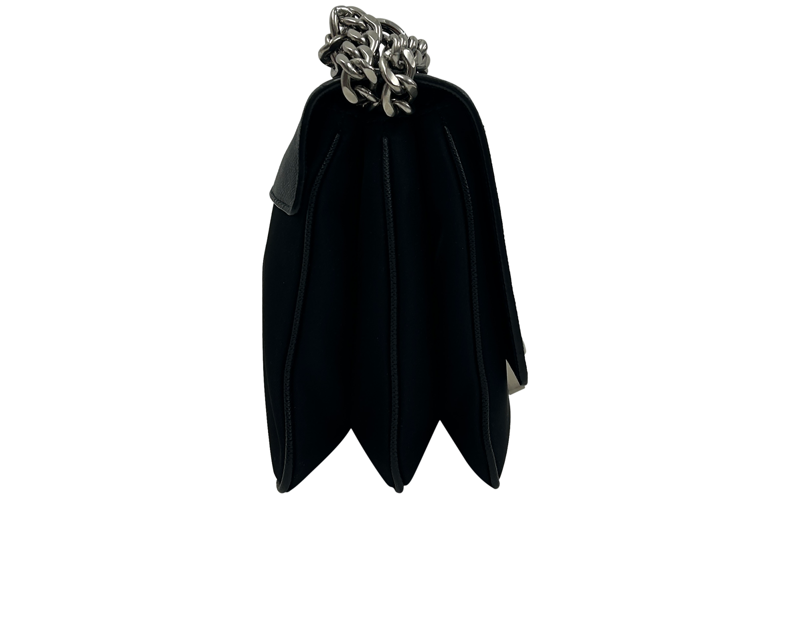 Bandolera Cierre, 690&euro;, Negro, Animal - Piel/Malla - Nylon, Vista lateral