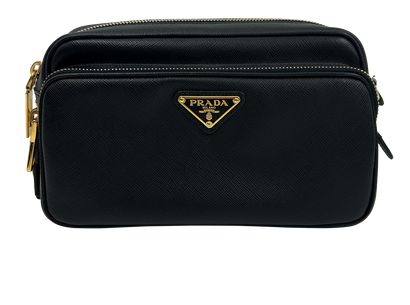 Crossbody Saffiano, 760&euro;, Bolso, Negro, Animal - Piel, Vista frontal