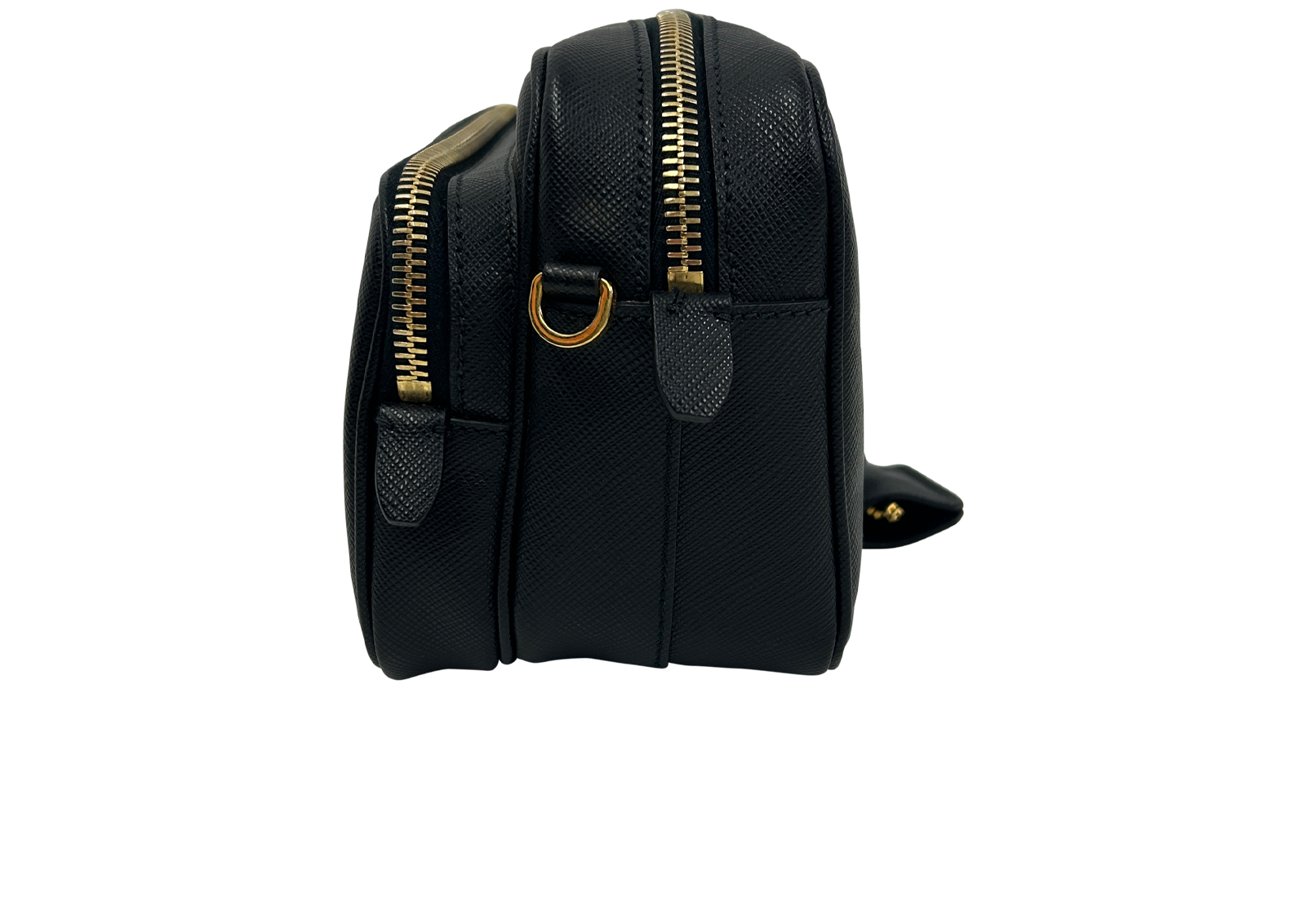 Crossbody Saffiano, 760&euro;, Bolso, Negro, Animal - Piel, Vista inferior