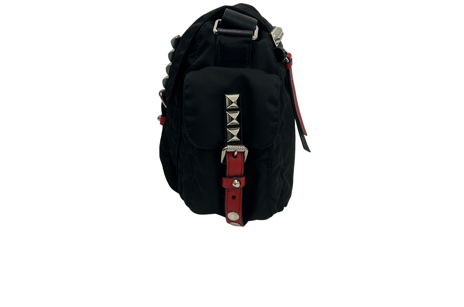 Crossbody Elektra, 740&euro;, Bolso, Negro/Rojo, Animal - Piel/Tejido - General, Vista inferior