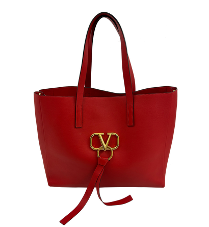 V Ring Tote con Pochette, vista frontal