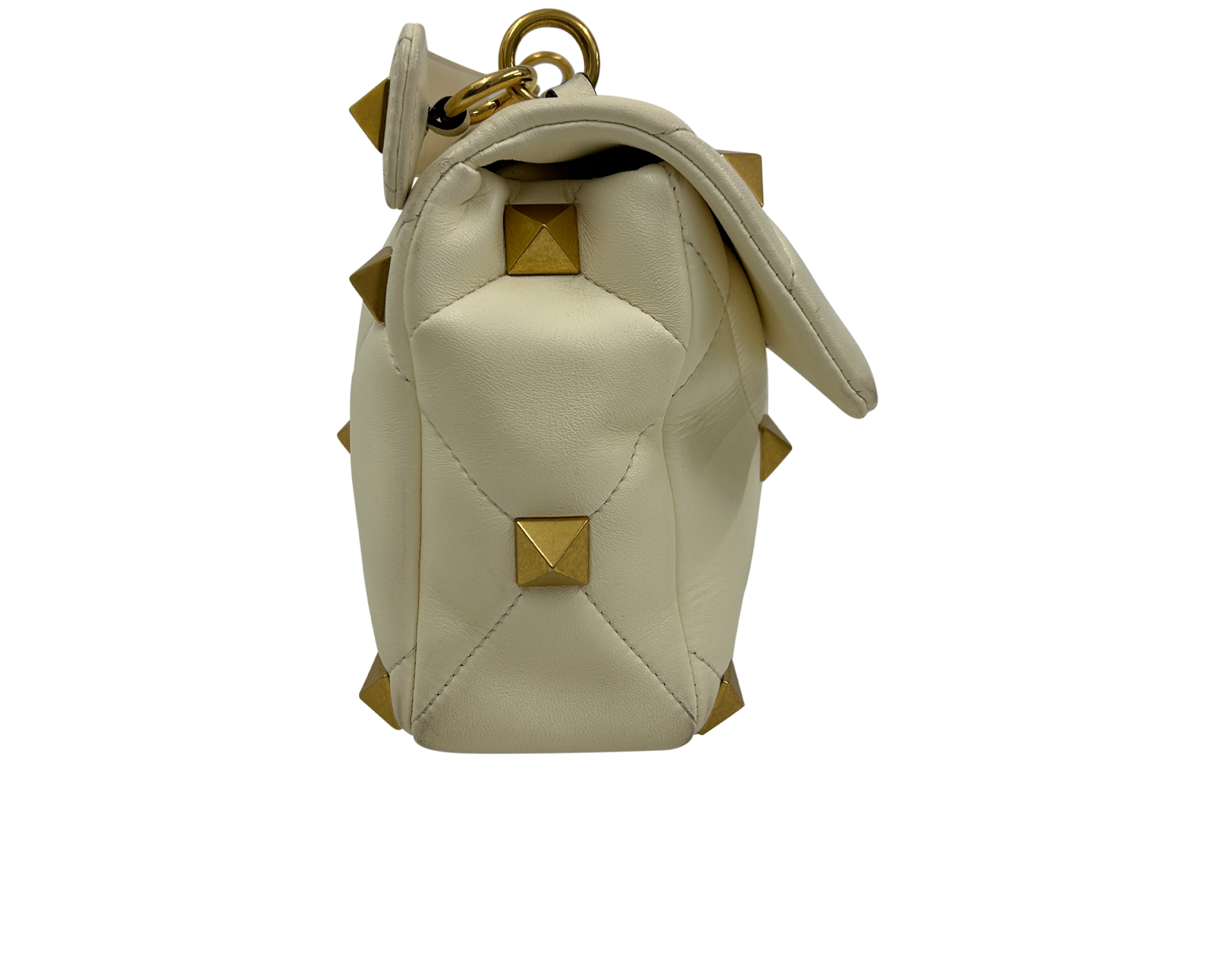 Roman, 890&euro;, Bolso, Blanco, Animal - Piel, Vista lateral