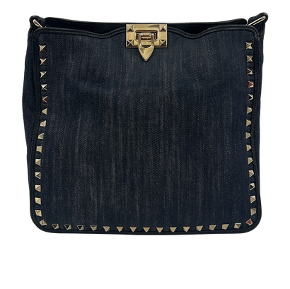Bandolera, 690&euro;, Bolso, Azul, Textil - Denim, Vista frontal