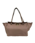 Rockstud Tote, 650€, Bolso, Rosa, Animal - Piel, Vista frontal