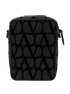 Bandolera, 800&euro;, Bolso, Marrón/Negro, Tejido - General, Vista trasera
