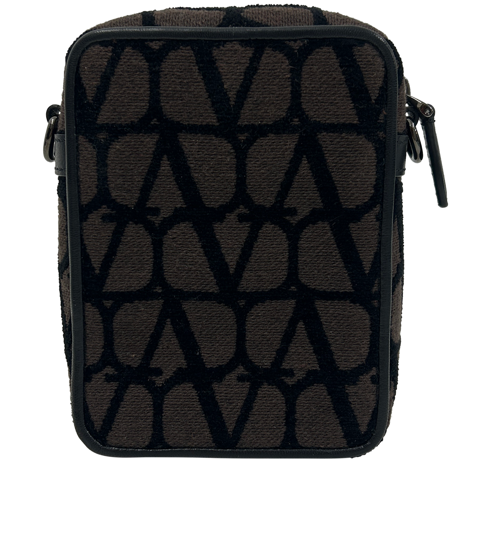 Bandolera, 800&euro;, Bolso, Marrón/Negro, Tejido - General, Vista trasera